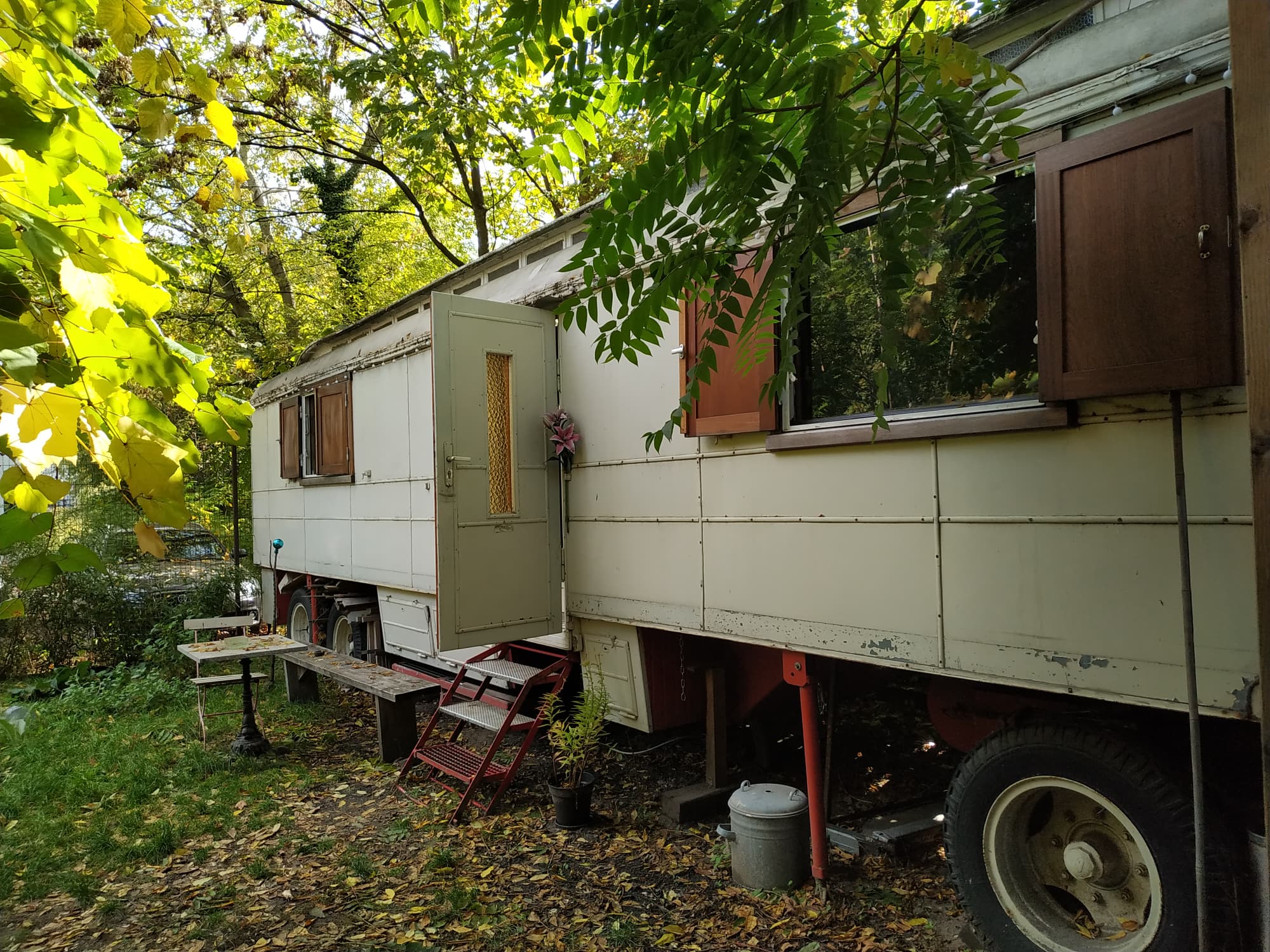 We found a caravan AirBNB near the nightlife in Berlin Germany