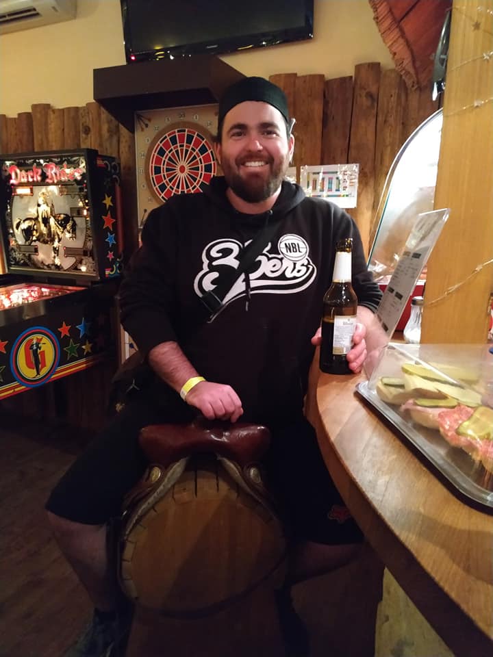 Horse Saddle bar stool at  Freddys Pinball Paradise Echzell Germany